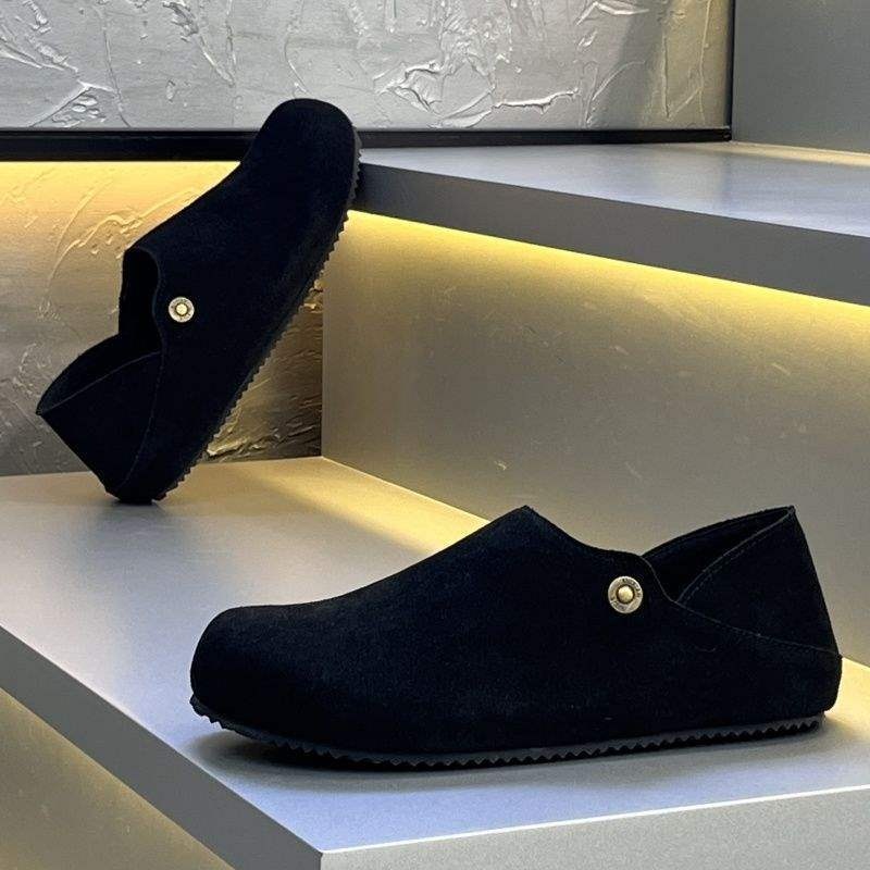 Voyage FGJX Men's European And American Bronze Brown Closed-Toe Two-Way Versatile Loafers Soft Sole Slip-On Lazy_voghion.com