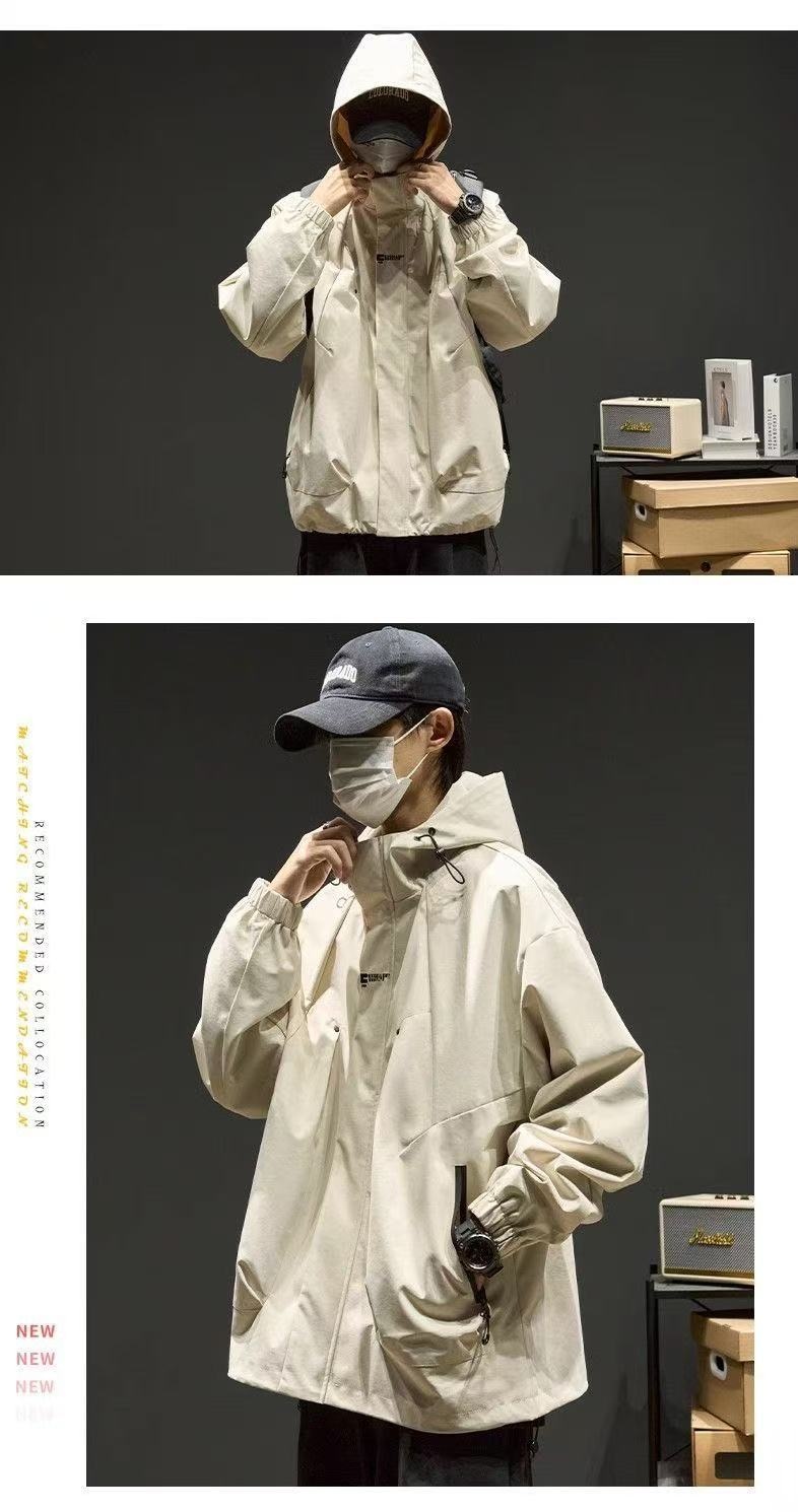 Windjacke für Jungen, Herbst, Outdoor, winddicht, Jugendoberteil, Frühlingsjacke, Herrenbekleidung_voghion.com