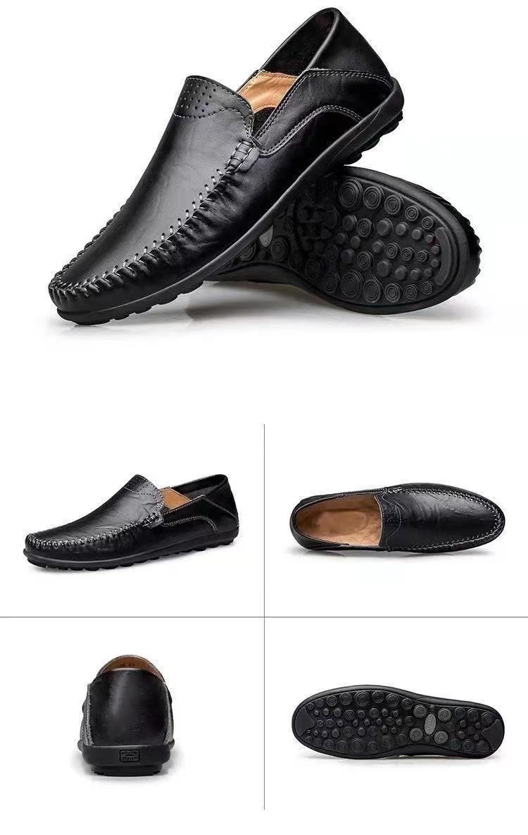 Voyage Voyage Men's Low-top Driving Loafers Casual Breathable Daily Leather Soft Sole Slip-on Shoes Wholesale_voghion.com