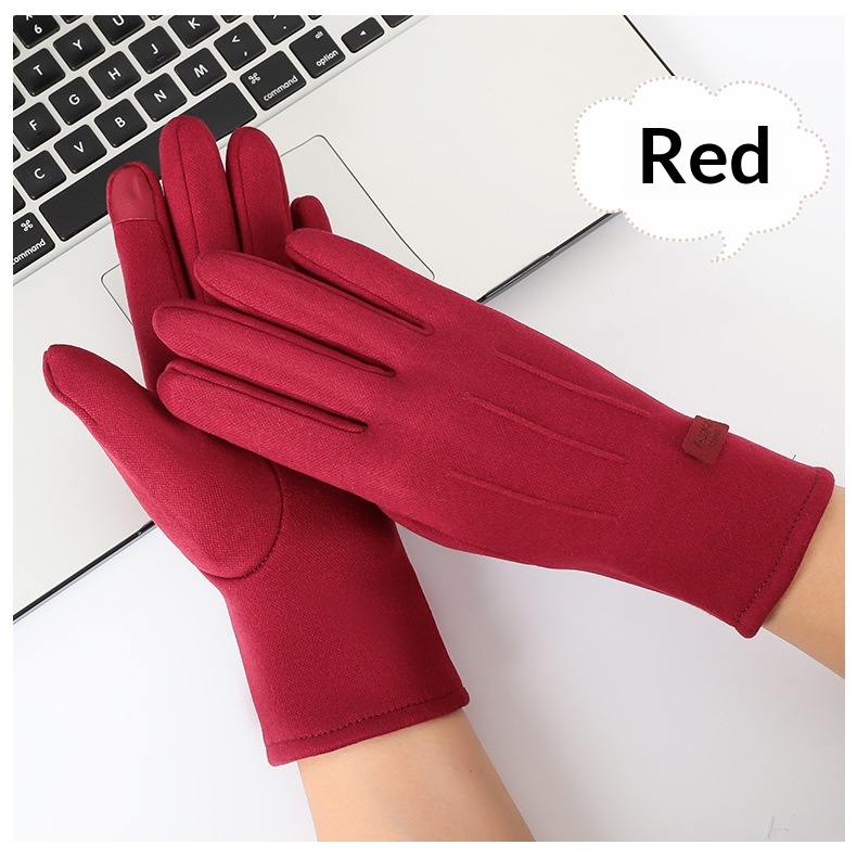 Gants chauds pour homme et femme, conçus pour le cyclisme, la conduite et les sports de plein air en polaire pour l'automne et l'hiver, compatibles avec les écrans tactiles._voghion.com