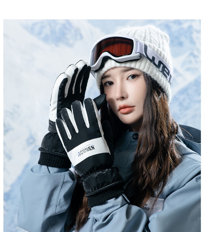 Guanti invernali da sci, spessi e caldi, per bici elettrica, moto, equitazione, antivento, antifreddo, antiscivolo, per uomo_voghion.com