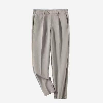 Jongens Heren Slim Fit Set Koreaanse Stijl Blazer Bruidegom Trouwpak Zakelijk Formeel Casual Nine-Tenths Broek_voghion.com