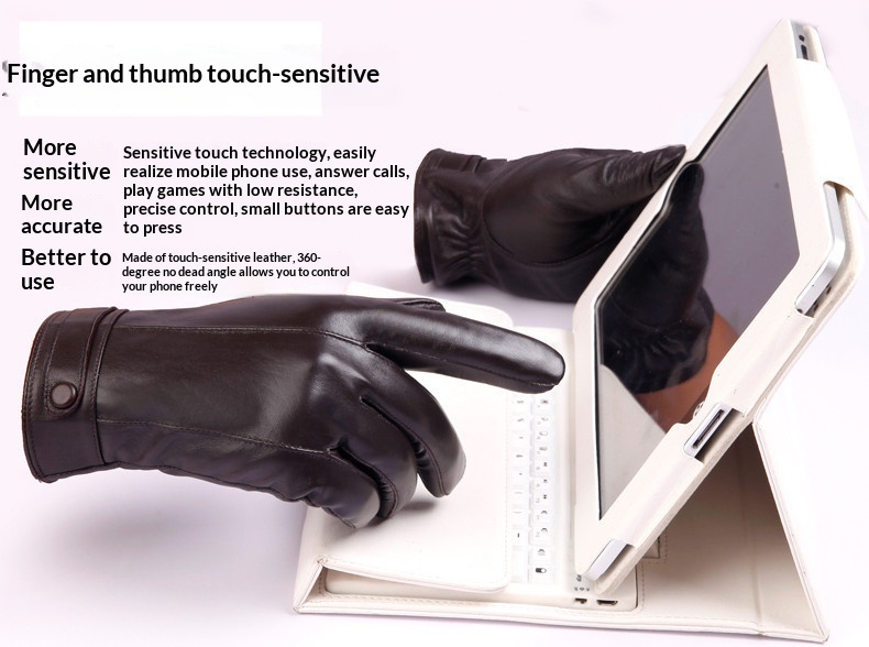 boy Boy Boy WARMEN Autumn Winter New Genuine Leather Men's Fleece Lined Thickened European And American Fashion Sheepskin_voghion.com