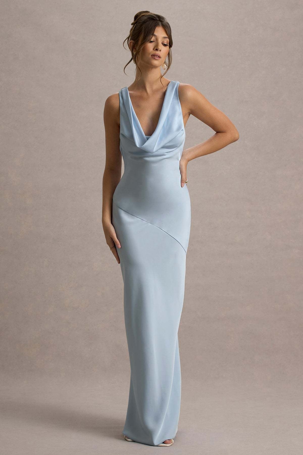 ChicShe ChicShe 2025 European And American Cross-Border New Elegant High-End Satin Slim Fit Bodycon Mermaid Backless Sexy Dress Gown_voghion.com