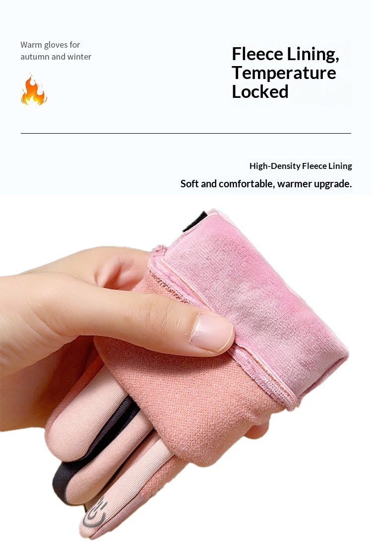 boy Boy Boy Winter Gloves For Women, Warm, Touchscreen Compatible, Electric Bike Riding, Windproof, Waterproof, Unisex,_voghion.com