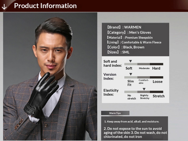 boy Boy Boy WARMEN Autumn Winter New Genuine Leather Men's Fleece Lined Thickened European And American Fashion Sheepskin_voghion.com