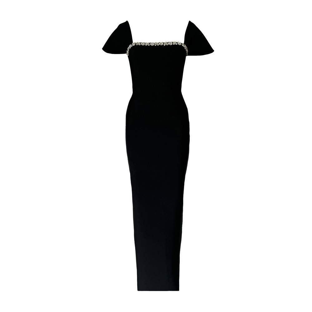 ChicShe ChicShe New Fashion Bandage Women's High-end Rhinestone Elegant Bodycon Dress European And American Cross-border_voghion.com