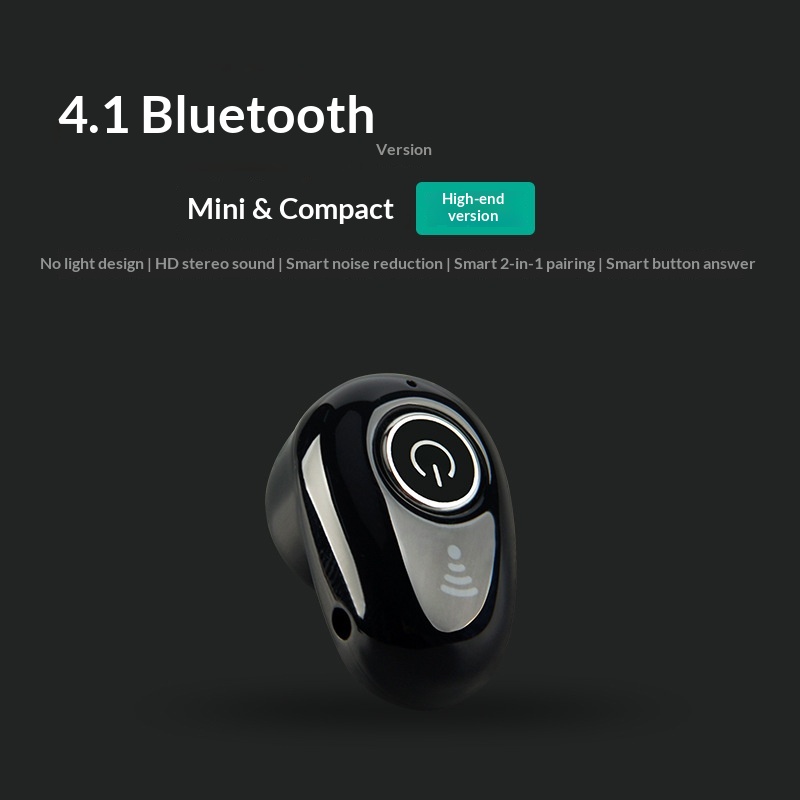 Écouteur Bluetooth ultra-compact et invisible NeoGear Cross-Border Mini S650 sans fil, mono-auriculaire, pour le sport, intelligent et universel_voghion.com