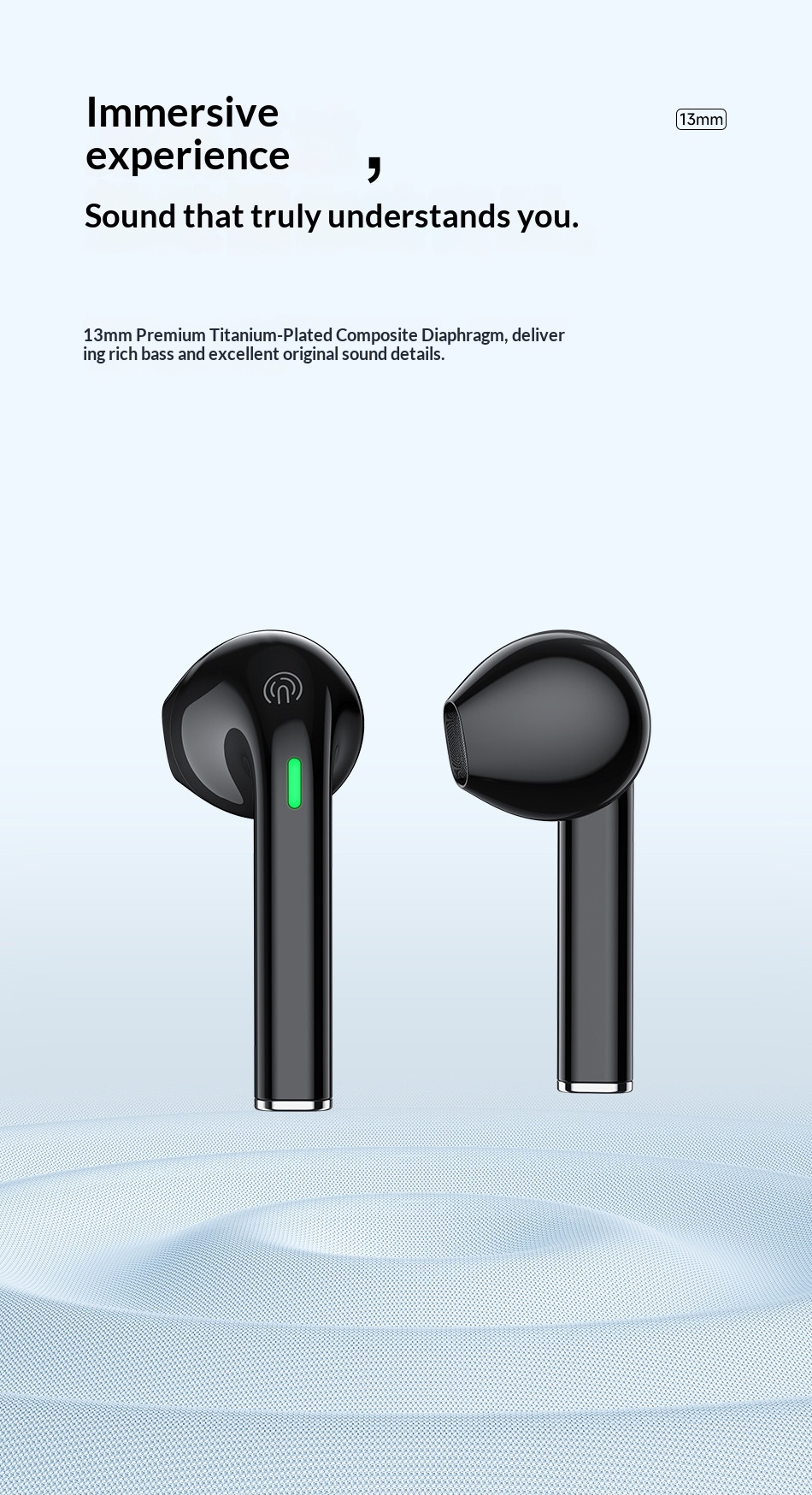 NeoGear NeoGear AWEI TWS Semi-In-Ear HiFi Sound Quality 5.3 Noise Cancelling Sports Bluetooth Earbuds_voghion.com