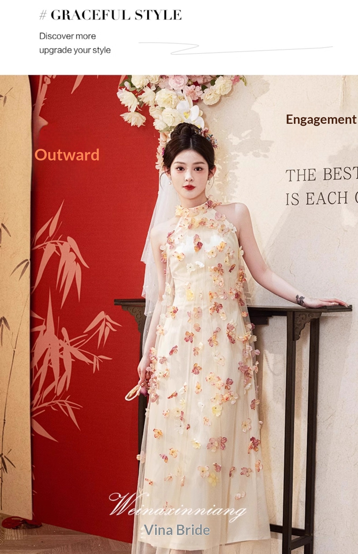 ChicShe ChicShe French Style Evening For Women 2025 New Light Niche High-end Engagement Sheer Toast Dress Bride Morning Robe_voghion.com