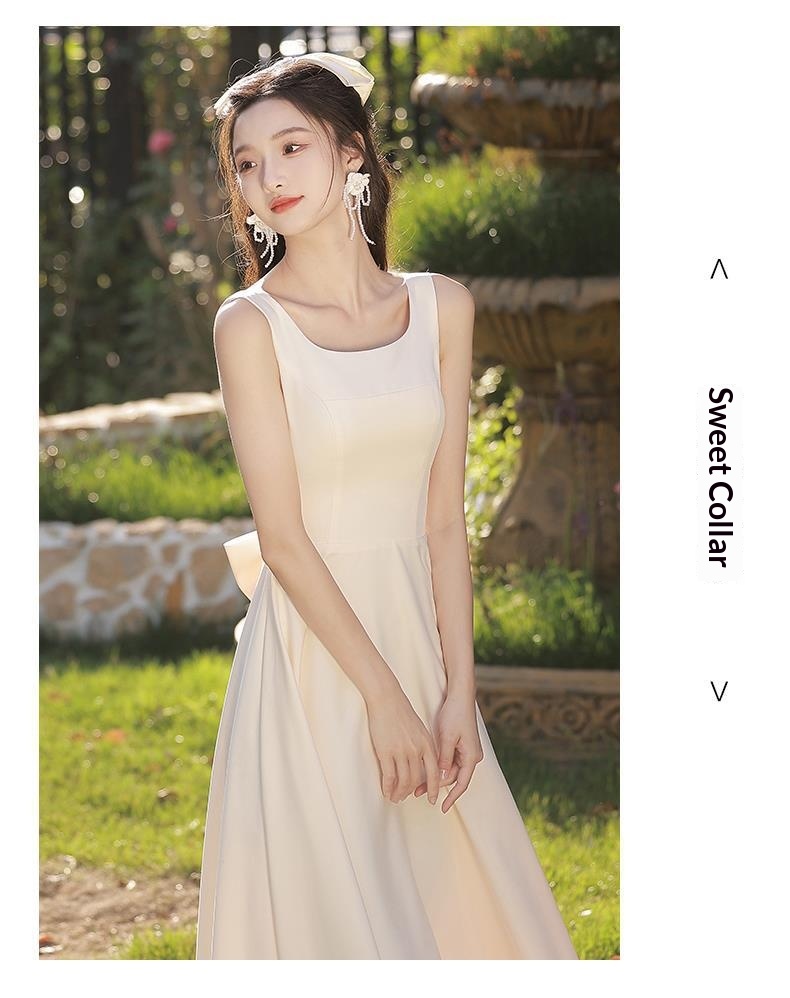 ChicShe ChicShe 2025 New Style Female Best Friend Fairy Slim Champagne Color Sister Bridesmaid Group Dress High-end Summer_voghion.com
