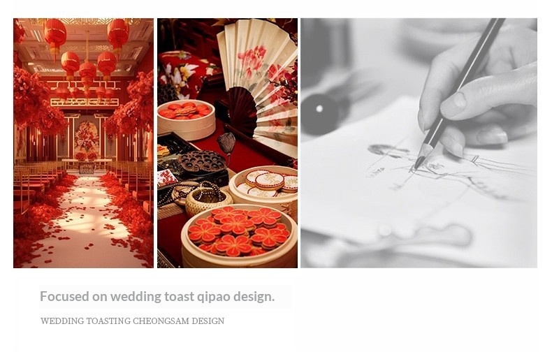 ChicShe ChicShe Rood Bruidspak Voor Toasting, Luxe Verlovingsoutfit, Nieuw Chinees Bruidsschat Showpak, Trouwjurk, Huwelijk_voghion.com