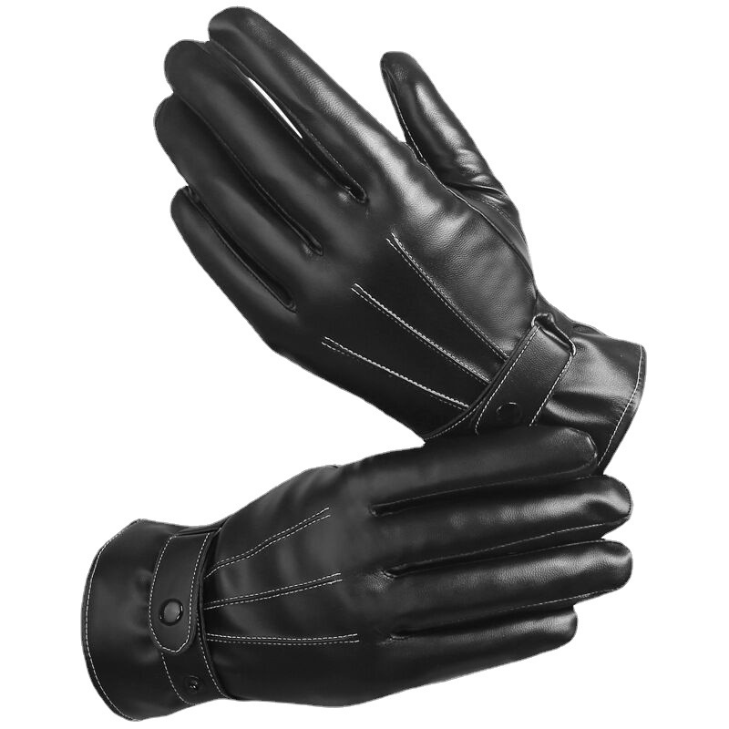 boy Boy Boy Autumn And Winter Men's Warm Windproof Cold-Resistant Fingerless Touchscreen Cycling Driving Outdoor Gloves_voghion.com