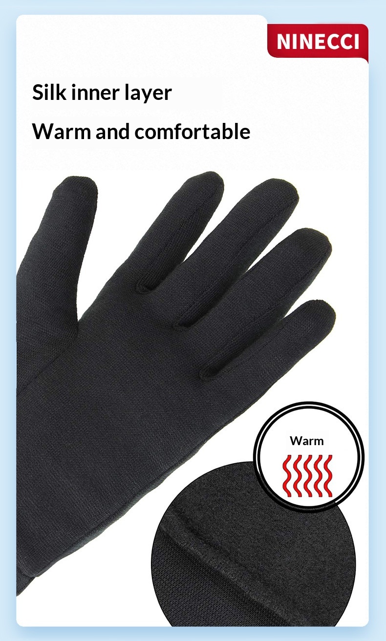 ragazzo Ragazzo Ragazzo Autunno e Inverno Uomo Sottile Velluto Caldo Sport All'Aperto Ciclismo Touch Screen Freddo Antivento Impermeabile Dita Intere_voghion.com