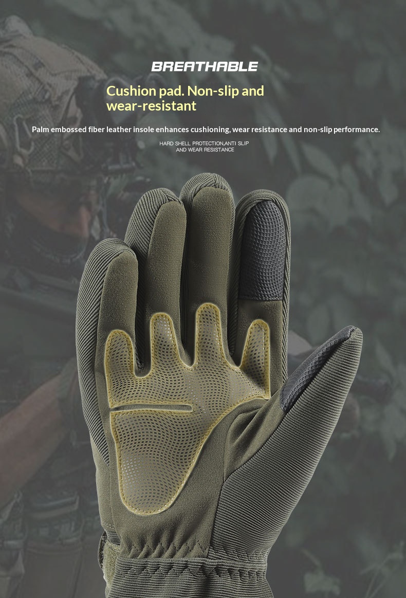 boy Boy Boy Winter Thermal Tactical Gloves For Men, Soft Rubber Shell, Protective Fleece-Lined, Full-Finger Touchscreen, Ultra-Fine_voghion.com