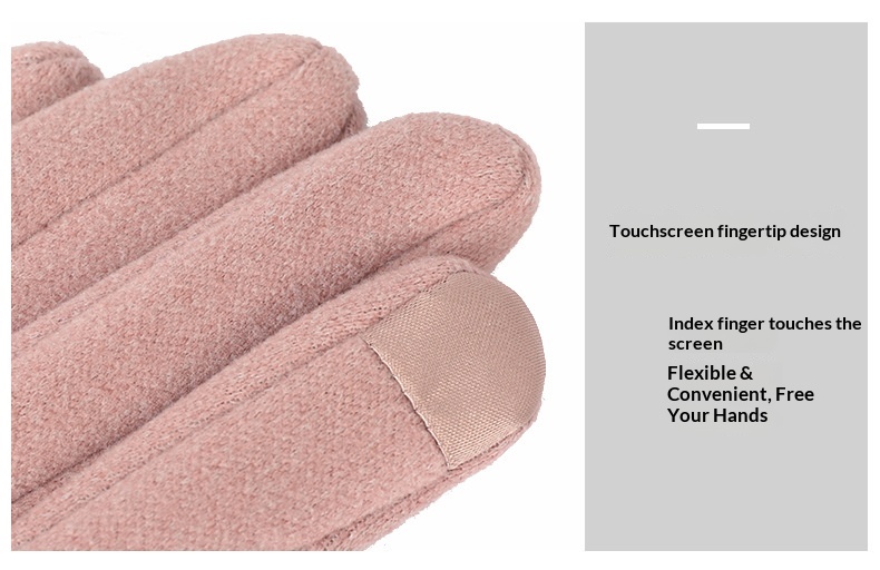 Gants chauds pour homme et femme, conçus pour le cyclisme, la conduite et les sports de plein air en polaire pour l'automne et l'hiver, compatibles avec les écrans tactiles._voghion.com