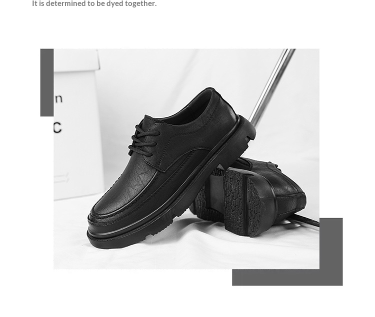 Voyage Soft Sole Leather Shoes For Men, Business Casual Formal Wedding Groom Wide Toe Derby Shoes, Large Sizes 46 47 48, Black_voghion.com