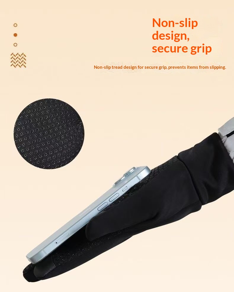 Surge PEAK Cycling Electric Bike Windproof Gloves Autumn Winter Fleece Lined Warm Non-Slip Mountaineering Skiing Motorcycle_desvips.com