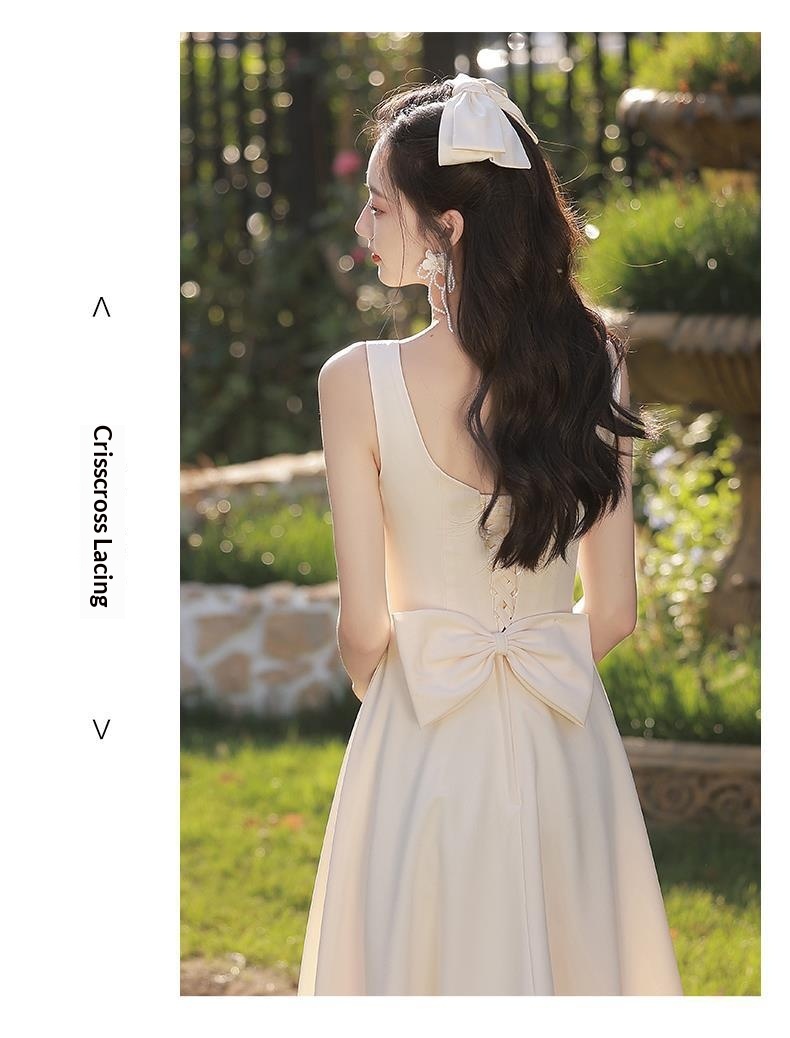 ChicShe ChicShe 2025 New Style Female Best Friend Fairy Slim Champagne Color Sister Bridesmaid Group Dress High-end Summer_voghion.com