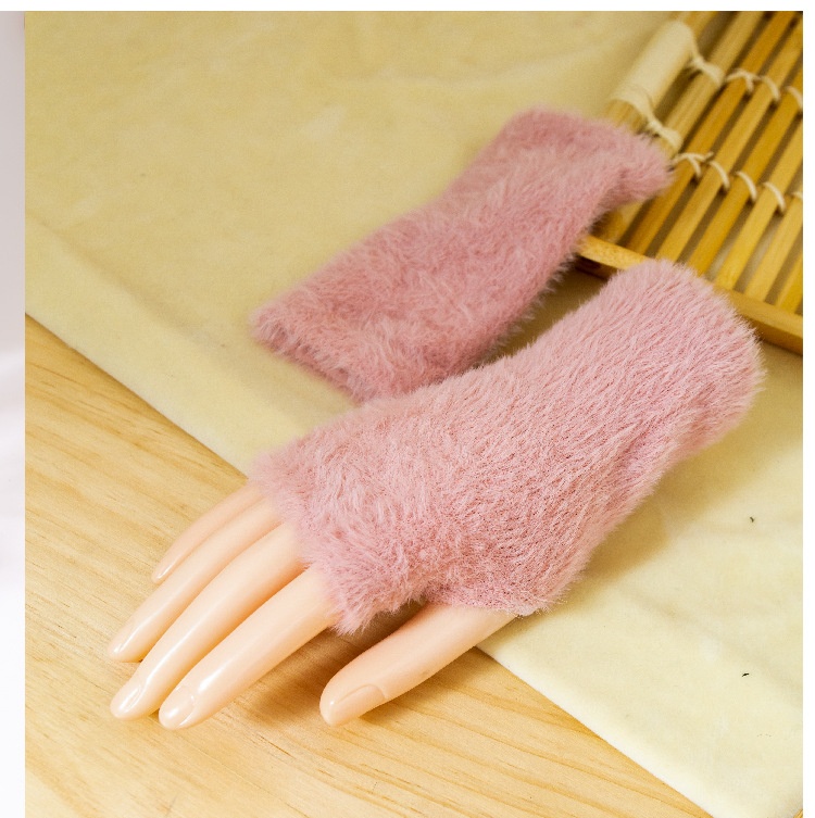 boy Boy Boy Finger Gloves For Women, Autumn And Winter Warm Harajuku Style, Men's Student Couple Fingerless Half Gloves, Ins Trend_voghion.com