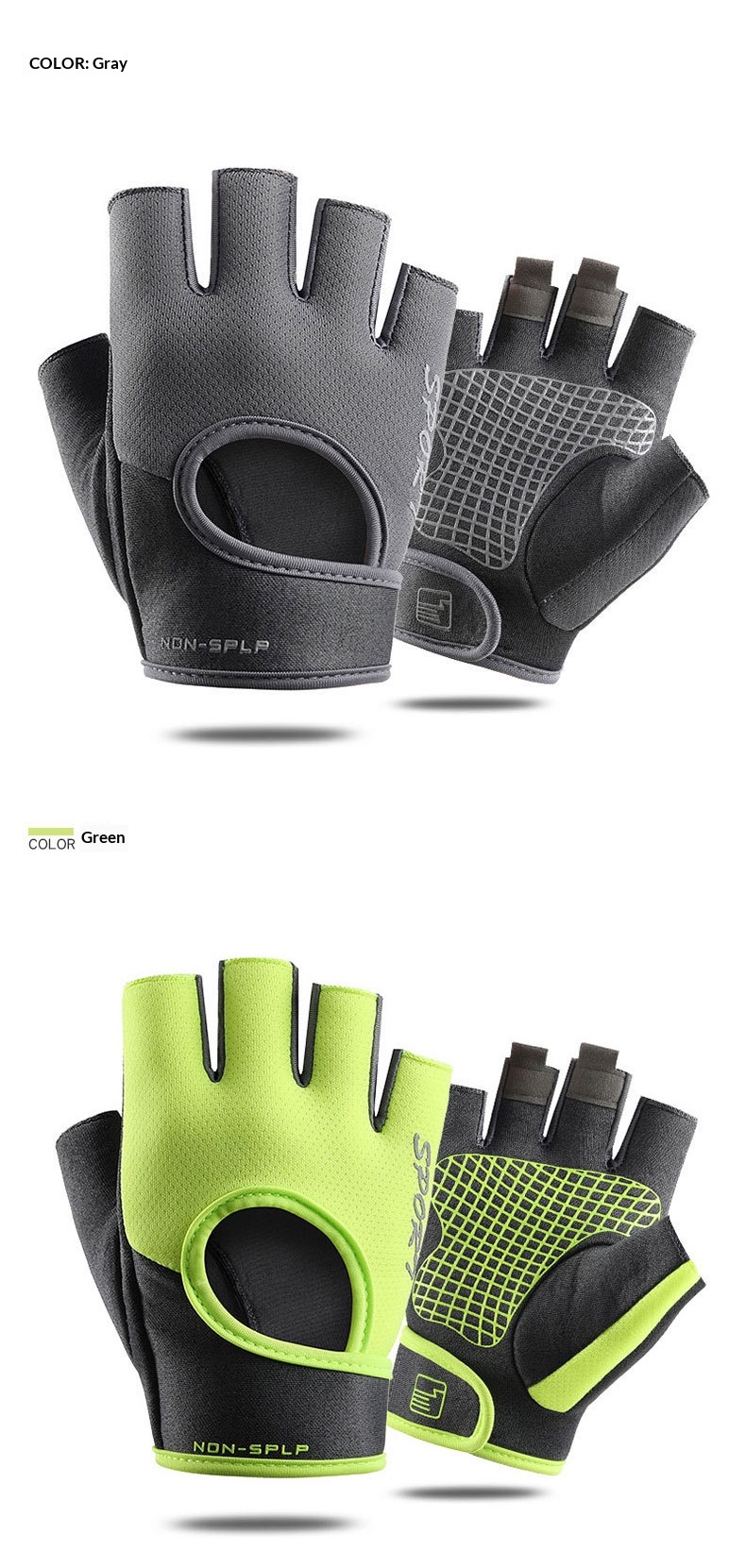 Boy Boy Boy Radhandschuhe mit halben Fingern für Damen und Herren, strapazierfähige, fingerlose Fitness-Handschuhe für den Sommer, Outdoor-Handschuhe für Damen_voghion.com