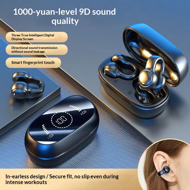 Écouteurs intra-auriculaires Bluetooth haut de gamme NeoGear, sans fil, à clip, haute qualité sonore, longue autonomie, réduction de bruit intelligente_voghion.com