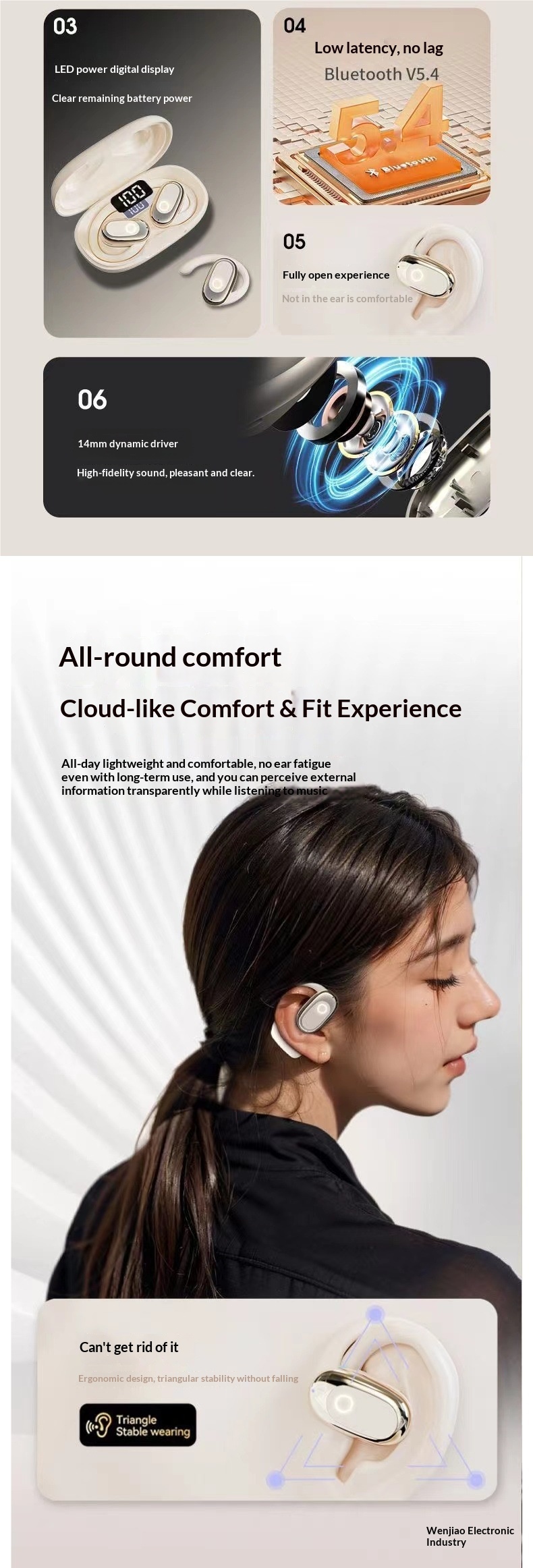 NeoGear 2025 Neue KI-Kopfhörer Bluetooth Over-Ear Sport Laufen Geräuschunterdrückung Lange Akkulaufzeit_voghion.com