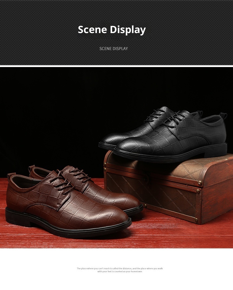 Voyage Men's Business Formal Leather Autumn Winter New Large Size Cowhide Thickened Derby Wedding Groom Shoes_voghion.com