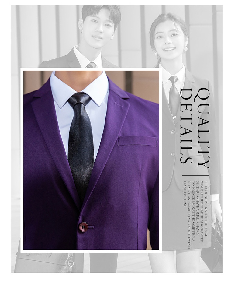 ragazzo Unisex Set Business Abbigliamento Formale Professionale Uomo Groomsman Suit Blu Reale Abbigliamento da Lavoro Slim Fit_voghion.com