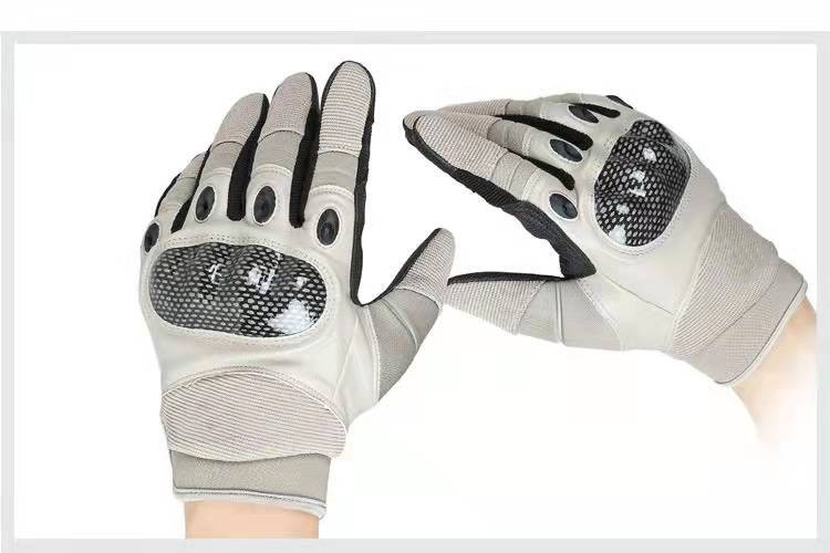 boy Boy Boy Cross-Border New Fitness Men's Outdoor Tactical Training Cycling Full Finger Warmth Anti-Cut PU Gloves Foreign Trade_voghion.com