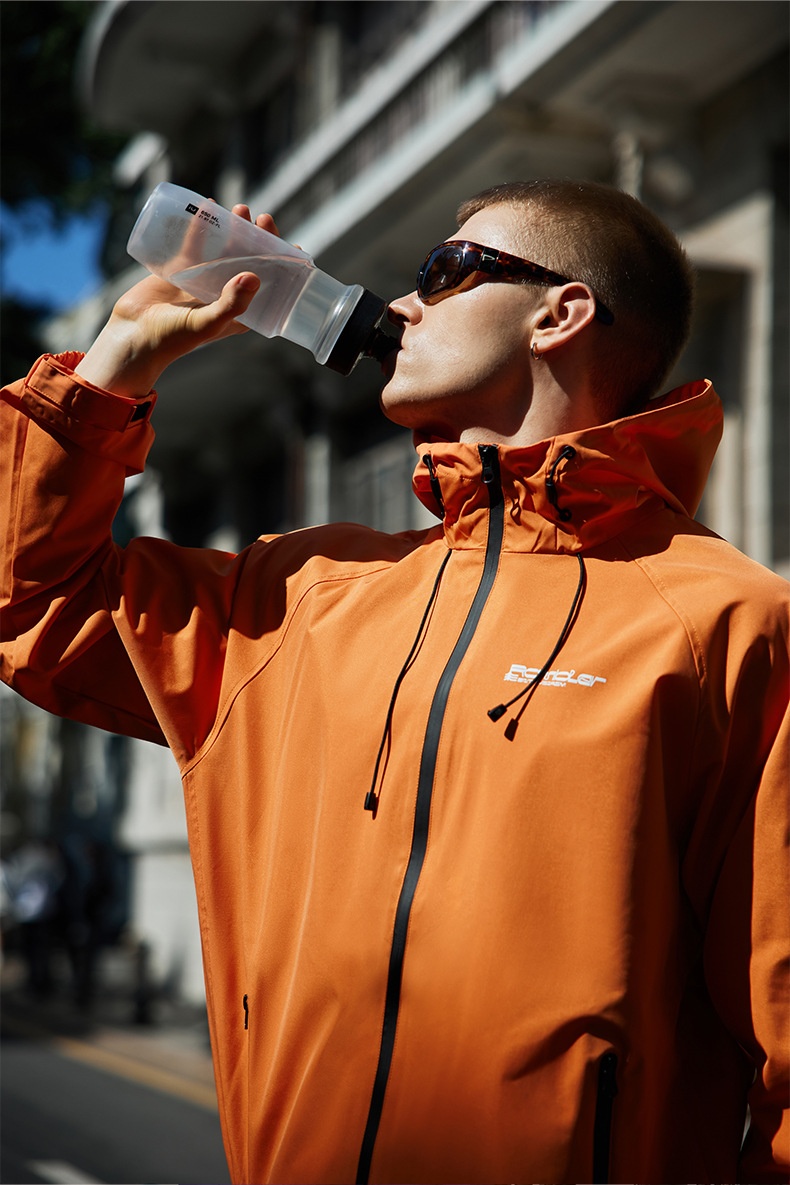 ragazzo Boy Jie Zhan Abbigliamento da uomo | Giacca a vento stampata con foglie larghe Dopamine 2025 Nuova giacca antivento con cerniera primaverile_voghion.com