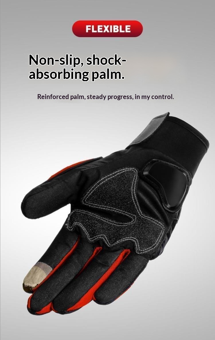 Guanti da moto Boy Boy per uomo, autunno e inverno, caldi, antiscivolo, da equitazione, touchscreen, abbigliamento da motociclista, per tutte le stagioni,_voghion.com