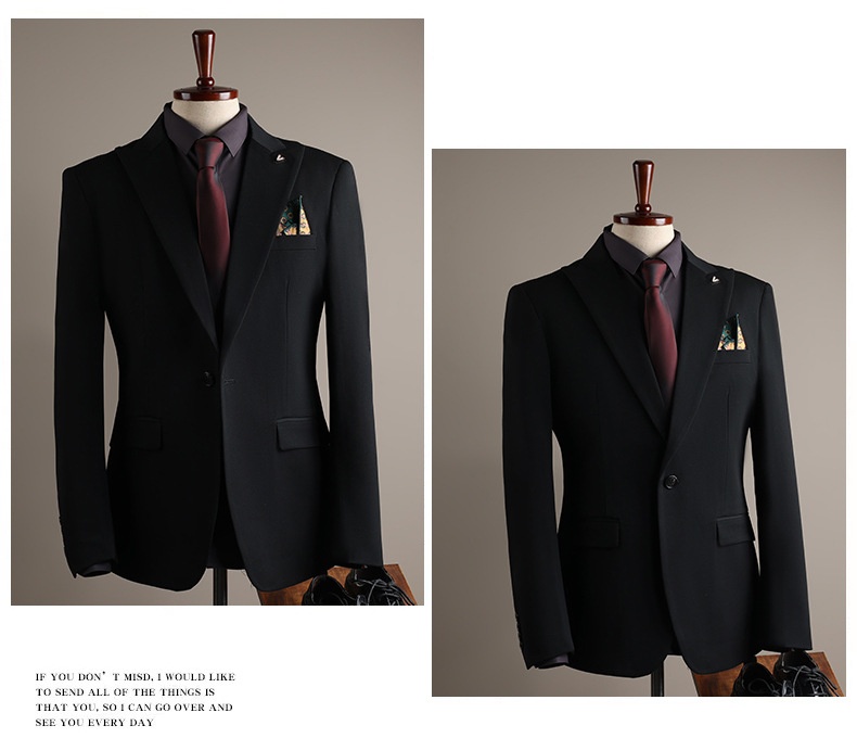 Costume coréen slim fit pour homme, style professionnel, tenue de mariage de haute qualité pour marié._voghion.com