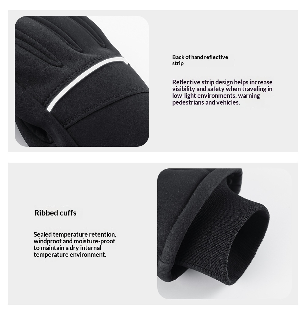 boy Boy Boy Winter Outdoor Cycling Skiing Sports Warm Gloves For Men And Women, Touchscreen Compatible, Fleece-lined, Thickened,_voghion.com