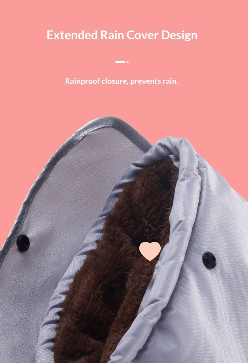 Housses de guidon épaisses, chaudes, imperméables au froid, au vent et à la pluie pour motos et scooters électriques, pour femmes et hommes, en hiver._voghion.com