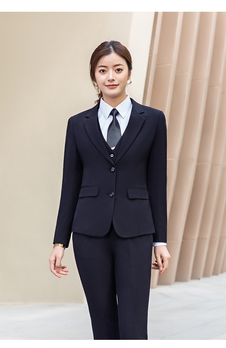 Boy Business Zwart Jasje Heren Commuter Slim Fit Professioneel Formeel Damespak Driedelige Set Groothandel_voghion.com