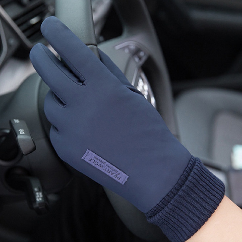 ragazzo Ragazzo Ragazzo Morbido Mezza età e Anziani All'aperto Per Uomo Inverno Corsa Ciclismo Touchscreen Guida Foderato in Pile Ispessito Genitore_voghion.com