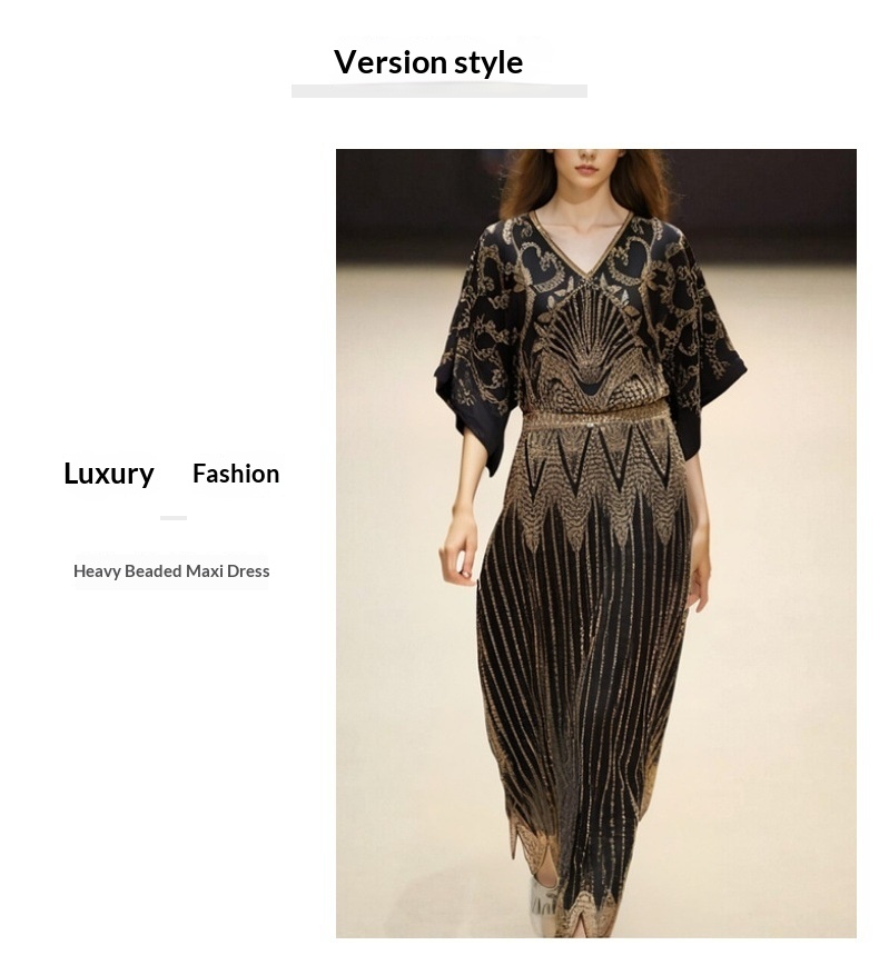 ChicShe ChicShe Middle East Cross-Border Sequin High-End Banquet Long Dubai Luxurious Beaded Robe Dress Arabia_voghion.com