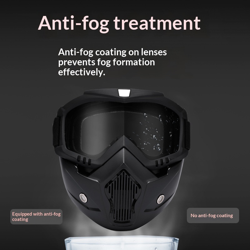 Óculos de proteção Surge Cross-Border Exclusive Harley Vintage Face Shield Anti-Embaçante para capacete de motocicleta off-road, à prova de vento e para pilotagem ao ar livre._voghion.com