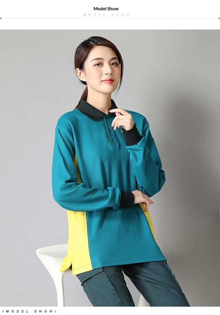 T-shirt long pour garçon, vêtements de travail China Post, polo d'automne à col rabattu, manches courtes, pour le personnel de livraison express_voghion.com