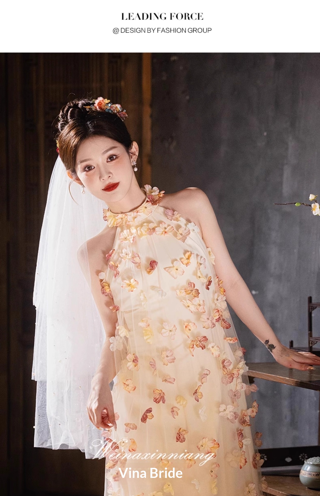 ChicShe ChicShe French Style Evening For Women 2025 New Light Niche High-end Engagement Sheer Toast Dress Bride Morning Robe_voghion.com