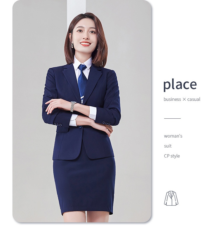 boy Men's Black Jacket Slim Fit Office Professional Suit Set For Men Government Enterprise Workwear Manufacturer_voghion.com