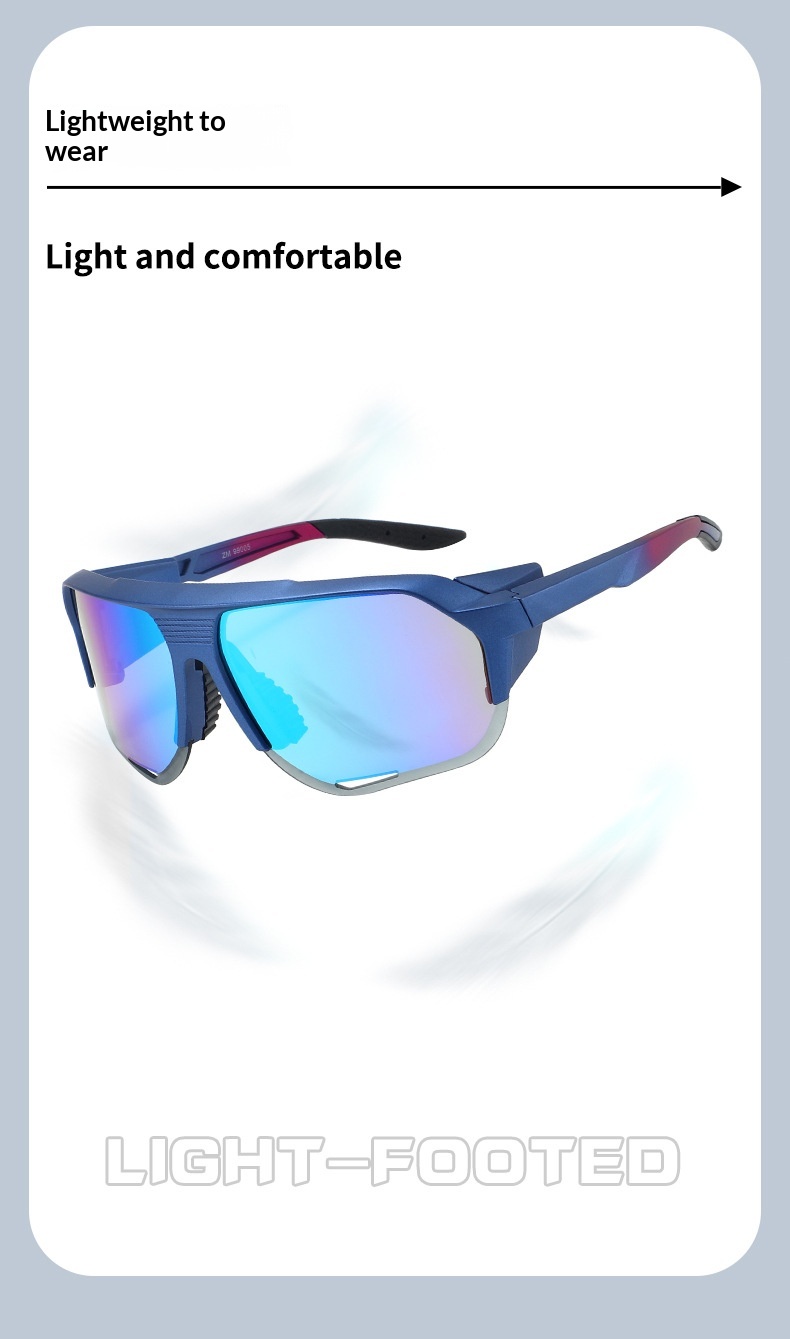 Surge 2025 New Trendy Cycling Mountaineering Integrated Hiking Glasses Road Bike Goggles_desvips.com