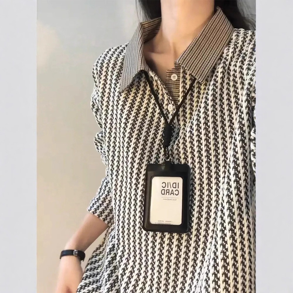 boy Boy Chenille Jacquard Polo Collar Sweat Men's Autumn High-end Style Little Long Sleeve Houndstooth Base Shirt_voghion.com