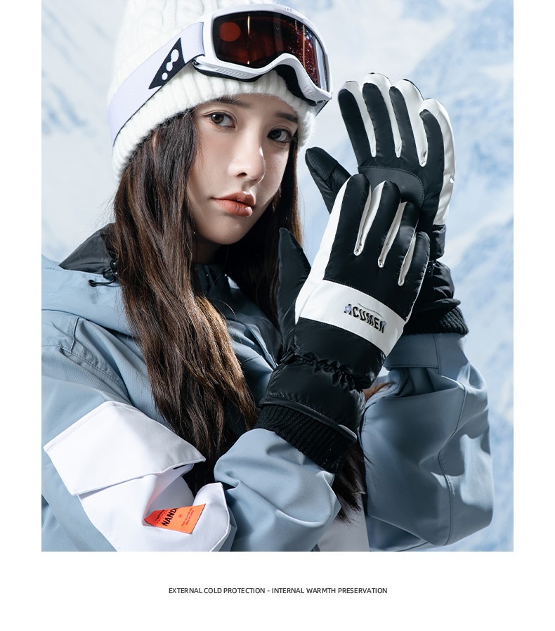 Guanti invernali da sci, spessi e caldi, per bici elettrica, moto, equitazione, antivento, antifreddo, antiscivolo, per uomo_voghion.com