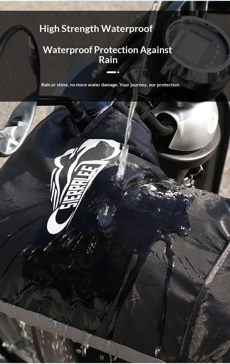 Housses de guidon épaisses, chaudes, imperméables au froid, au vent et à la pluie pour motos et scooters électriques, pour femmes et hommes, en hiver._voghion.com