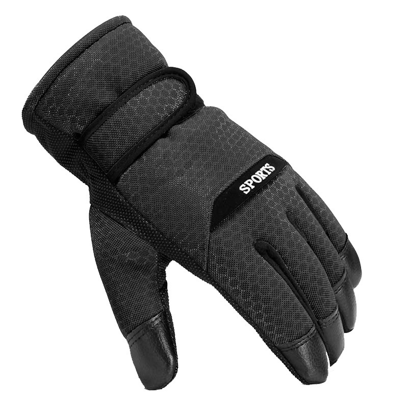 boy Boy Boy Electric Motorcycle Cotton Gloves Men Thickened Windproof Winter Anti-Slip Warm Waterproof Outdoor Riding Fleece-Lined_voghion.com