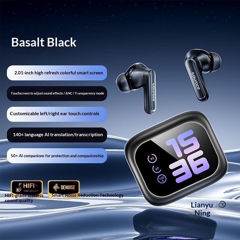 NeoGear NeoGear New LED Color Screen Control Smart AI Translation Bluetooth Earbuds In-Ear High Sound Quality Noise Cancelling Sports_voghion.com
