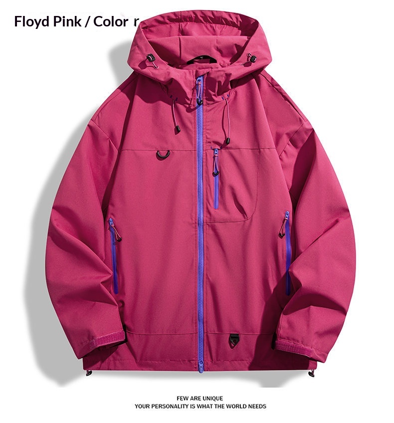 Outdoor-Wanderjacke für Jungen im Bergstil, Frühlingsjacke mit Kapuze für Herren_voghion.com