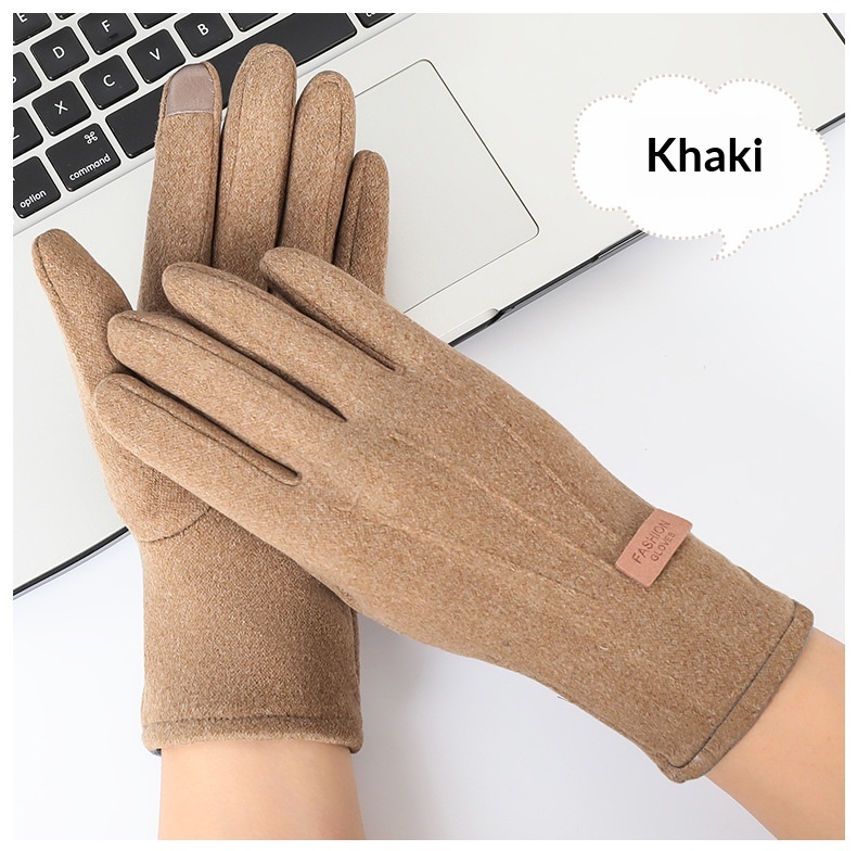 Gants chauds pour homme et femme, conçus pour le cyclisme, la conduite et les sports de plein air en polaire pour l'automne et l'hiver, compatibles avec les écrans tactiles._voghion.com